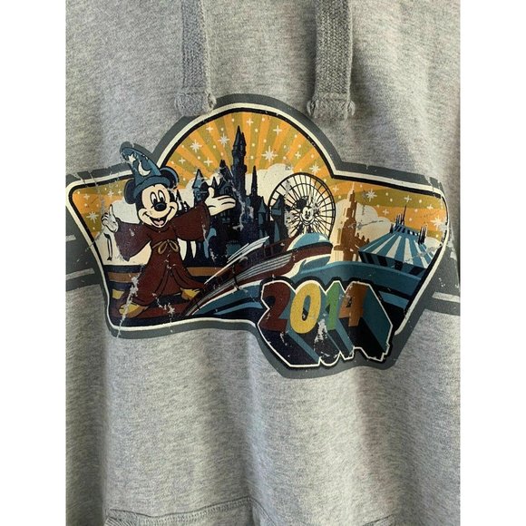 Disney Parks 2014 Disneyland Resort Large grey pullover sweatshirt - Picture 2 of 5